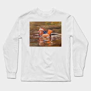 Mandarin Duck in NYC Long Sleeve T-Shirt